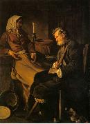 Jean-Baptiste marie pierre Old Man in the Kitchen France oil painting artist
